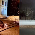 В погоне за хайпом: в центре Речицы подросток поджег себя и пытался съехать на велосипеде по ступенькам крыльца музея